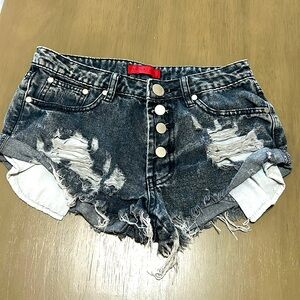 Signature tiny denim shorts